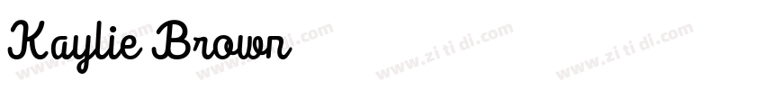 Kaylie Brown字体转换